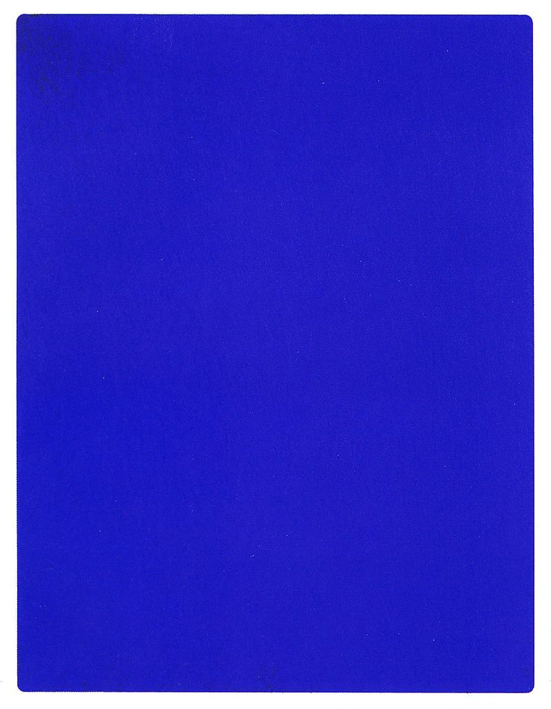 IKB 191, Monochrome Painting, Yves Klein 1962.