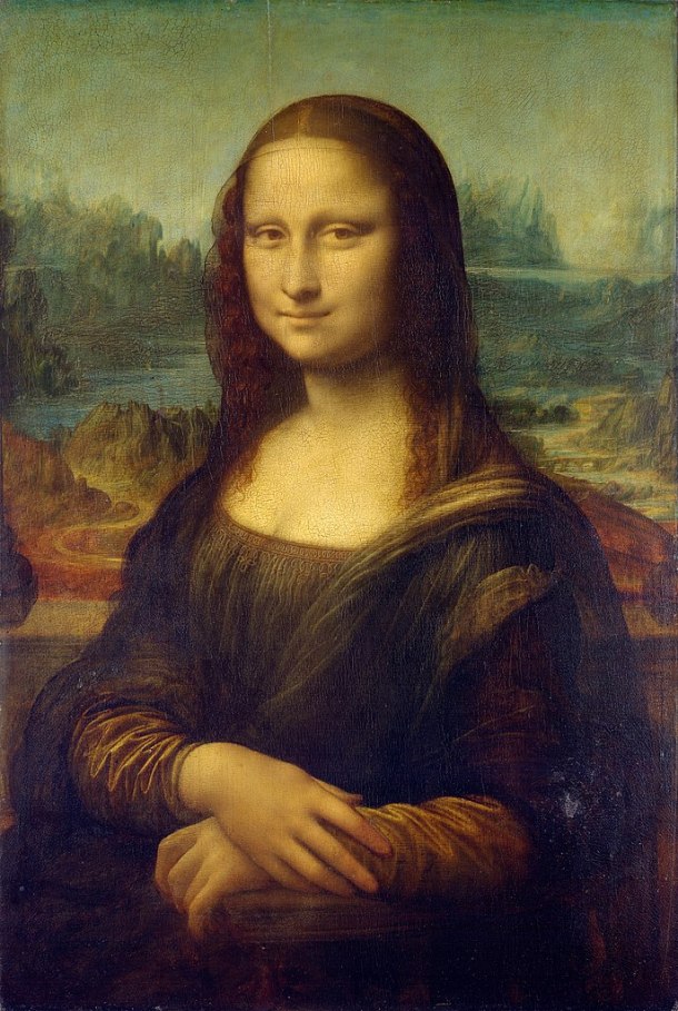 The Mona Lisa, Oil on Panel, Louvre, Leonardo da Vinci, 1503.  