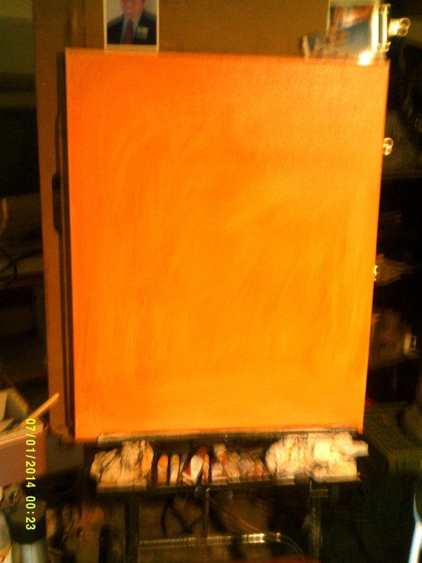 Ground After Removing Excess by Towel.