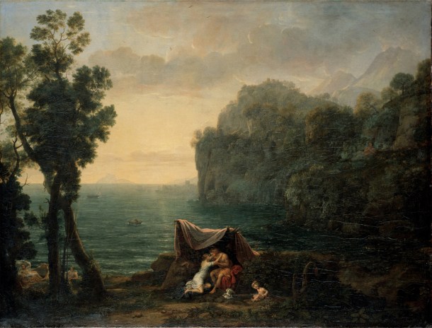 Coastal landscape with Acis and Galatea by Claude Lorrain (1657).