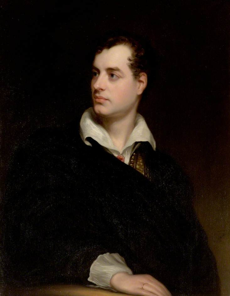Portrait of Lord Byron by Thomas Phillips.